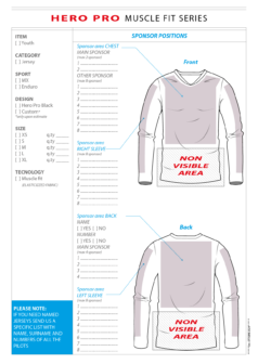 Youth MX Hero Pro muscle fit jersey Youth MX Hero Pro muscle fit jersey